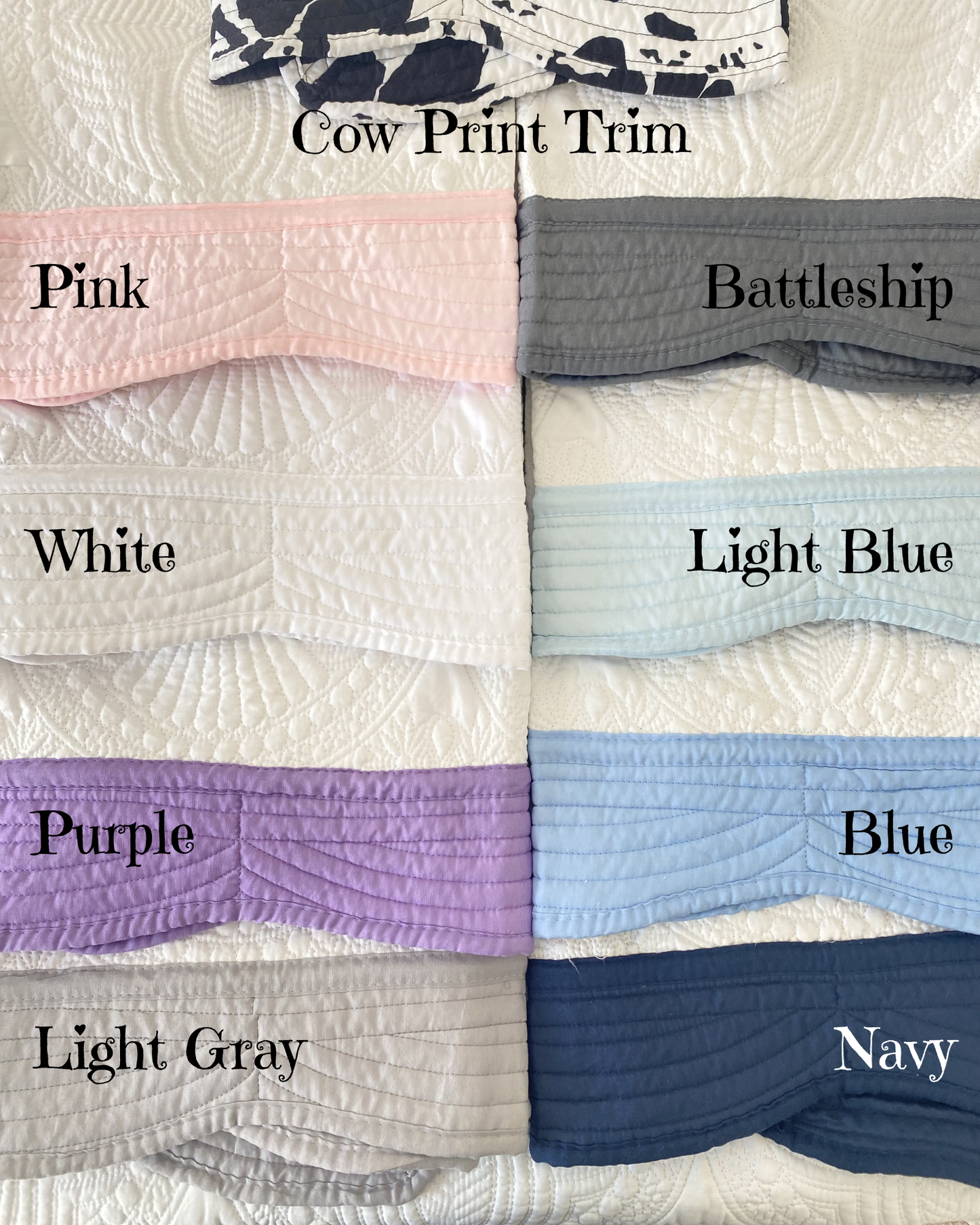 Personalized Embroidered Cow Baby Quilt | Custom Name Blanket | Heirloom Keepsake